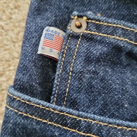 Duluth‎ Trading Co. Men's Dark Blue Denim Work Jeans 40 X 32 Tradesman Tested - Picture 6 of 9